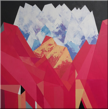 Berge in rot
