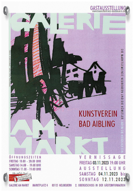 Plakat Gastausstellung Kunstverein Bad Aibling