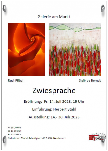 Plakat Zwiesprache